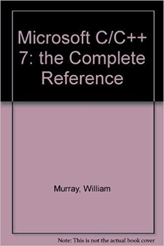 Microsoft C/C++ 7: The Complete Reference