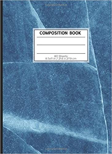 COMPOSITION BOOK 80 SHEETS 8.5x11 in / 21.6 x 27.9 cm: A4 Cute Squared Paper Composition Book | "Marble Blue" | Workbook for s Kids Students Boys | Notes School College | Mathematics | Physics