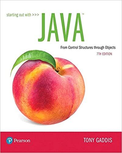Starting Out With Java: From Control Structures Through Objects