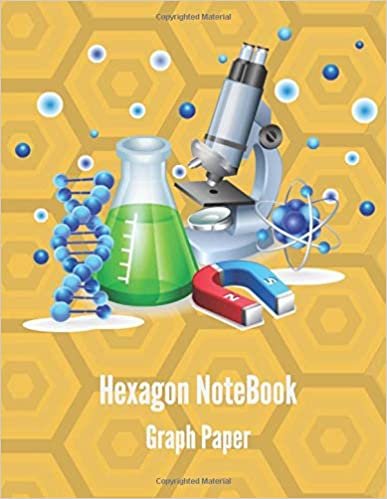 Hexagon Graph Paper: Small Hexagons 1/4 inch, 8.5 x 11 Inches Hexagonal Graph Paper Notebooks, 100 Pages - Lab Chemistry, Notebook for Science, ... Biochemistry Journal.(Mimosa Yellow Cover) indir
