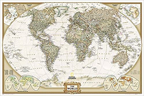 World Executive Map, Poster Sized, Boxed : Wall Maps World (National Geographic Reference Map)