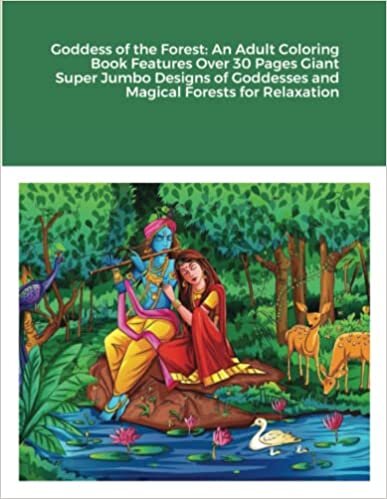 Goddess of the Forest: An Adult Coloring Book Features Over 30 Pages Giant Super Jumbo Designs of Goddesses and Magical Forests for Relaxation