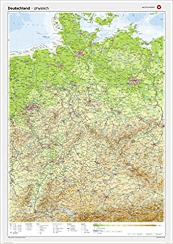 Posterkarten Geographie: Deutschland: physisch