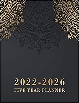 2022-2026 Five Year Planner: 5 year Monthly Calendar Planner January 2022 Up to December 2026 For To do list Organizer And 60 Months Academic Notebook ... Cover (5 year planner 2022-2026 monthly) indir