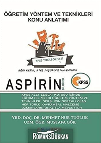 2018 KPSS Aspirin Bilgiler Öğretim Yöntem ve Teknikleri Konu Anlatımı - Toolbox Seti 1 indir