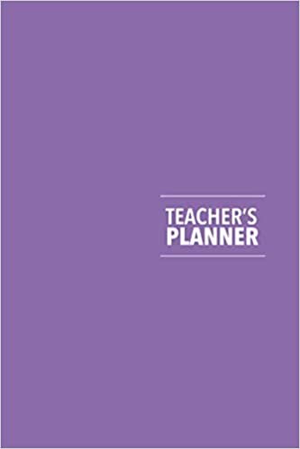 Teacher's Planner: Cute Teacher Happy Weekly Academic Planner for men women student, best lesson planner undated, notebook writing journal 120 pages indir