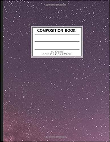 COMPOSITION BOOK 80 SHEETS 8.5x11 in / 21.6 x 27.9 cm: A4 Dotted Paper Notebook| "Stars" | Workbook for Teens Kids Students Boys | Writing Notes School College | Grammar | Languages | Art