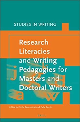 Research Literacies and Writing Pedagogies for Masters and Doctoral Writers (Studies in Writing) indir