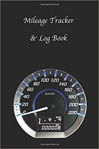 Mileage Tracker and Log Book: To Record Vehicle Trip Miles, Tolls Paid Plus Expenses All in One! Handy, Compact, Fits in Glove Compartment! (Black Odometer Cover, Band 1) indir