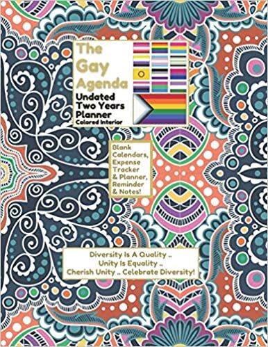 The Gay Agenda | Undated Two Years Manager | Monthly Budget Planner & Weekly Budget Tracker Journal Notebook: Yearly To Daily Family & Personal ... & Money Balance Workbook | Blank Calendars