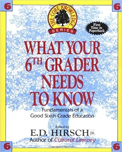 What Your Sixth Grader Needs to Know: Fundamentals of a Good Sixth-Grade Education (Core Knowledge Series : Resource Books for Grades One Through Six,) indir