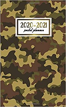 2020-2021 Pocket Planner: 2 Year Pocket Monthly Organizer & Calendar | Cute Two-Year (24 months) Agenda With Phone Book, Password Log and Notebook | Nifty Military Camouflage