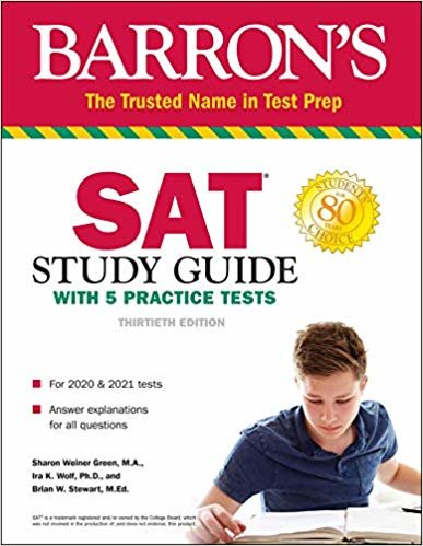 SAT Study Guide with 5 Practice Tests indir