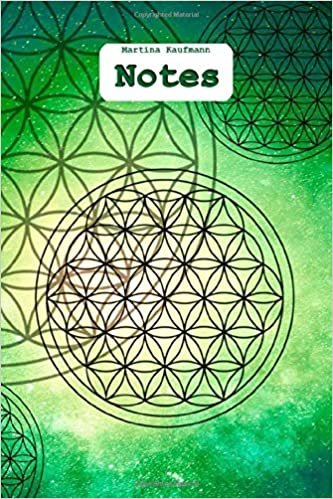 Notes: Notebook, A5, soft cover with mandala and flower of life, 120 checkered pages. Notes for good ideas and thoughts, for your feelings, for ... down everything that is most important to you