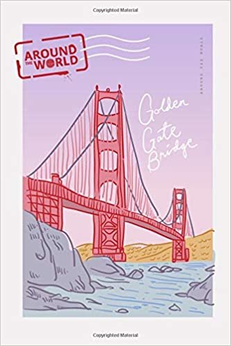 Golden Gate Bridge: 6x9 Lined Writing Notebook Journal, 120 Pages