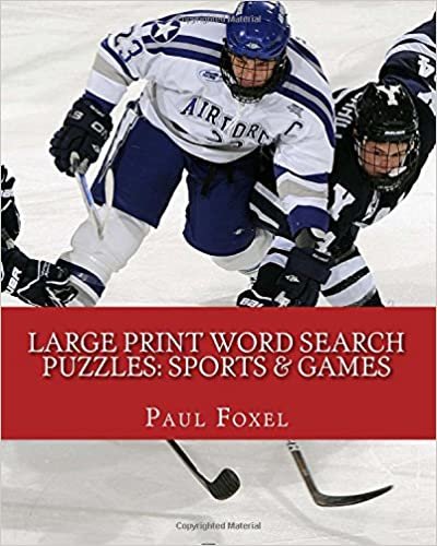 Large Print Word Search Puzzles: Sports & Games