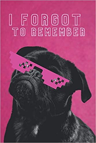 I Forgot to Remember Discreet Internet Password logbook: 6x9 inch of password internet, website and email address pocket with alphabetical tabs - Cute Pug dog cover design