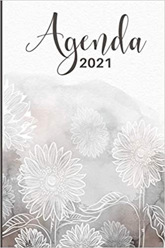 Agenda 2021: Agenda de 12 Meses con una Semana por Página, Tapa Blanda | Organizador semanal 2021 pared | Planificador semanal 2021 escritorio | ... | Tamaño de 15 x 23 cm | Cubierta floral