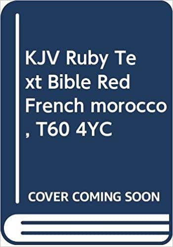 KJV Ruby Text Bible Red French morocco, T60 4YC