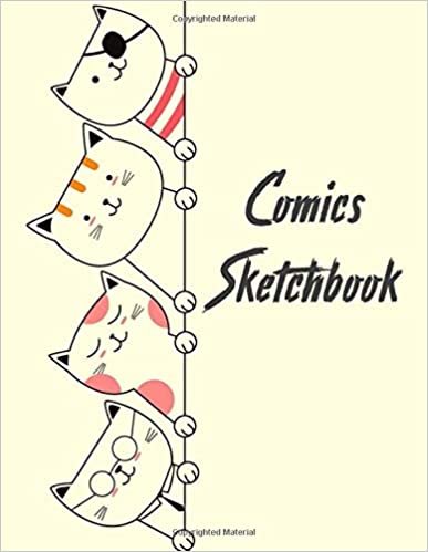 Comics Sketchbook: 100 Blank Pages, 8.5 x 11, Sketch Pad for Drawing Comics, Anime and Manga indir
