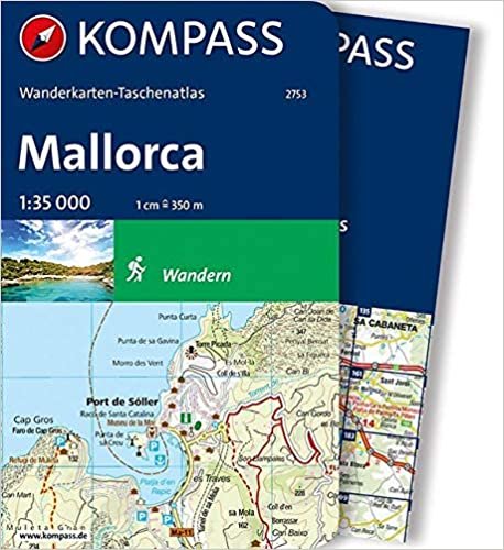 Mallorca: Wanderkarten-Taschenatlas (KOMPASS-Wanderkarten-Taschenatlas, Band 2753) indir