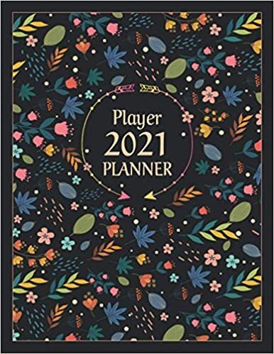 Player 2021 Planner: Elegant Student 12 Month Calendar & Organizer, 1 Year Month's Focus, Top Goals and To-Do List Planner | 125 Additional pages with Practical Months & Days Timeline, 8.5"x11"
