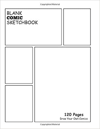 BLANK COMIC SKETCHBOOK: Draw and Create Your Own Comic Sketchbook: 8.5 x 11 with 120 Pages Journal Notebook comic panel for artists of all levels (Blank Comic Books)