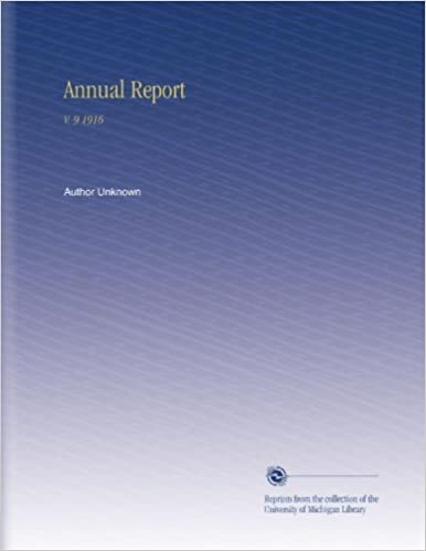 Annual Report: V. 9 1916