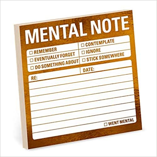 Knock Knock Mental Note Metallic Sticky Notes indir
