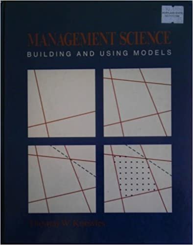 Management Science: Building and Using Models