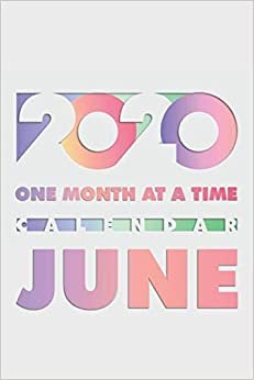 2020 One month at a time calendar June: A blank journal with a calendar for one month. Perfect to carry around, wrack and tear, without having a heavy agenda in your bag.