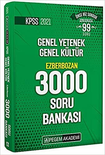 2021 KPSS Genel Yetenek Genel Kültür Ezberbozan 3000 Soru Bankası