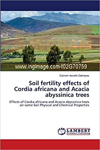 Soil fertility effects of Cordia africana and Acacia abyssinica trees: Effects of Cordia africana and Acacia abyssinica trees on some Soil Physical and Chemical Properties indir