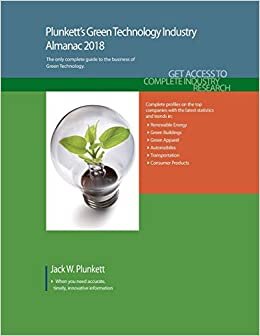Plunkett's Green Technology Industry Almanac 2018 (Plunkett's Industry Almanacs)