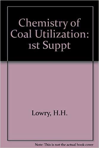 Chemistry of Coal Utilization: 1st Suppt