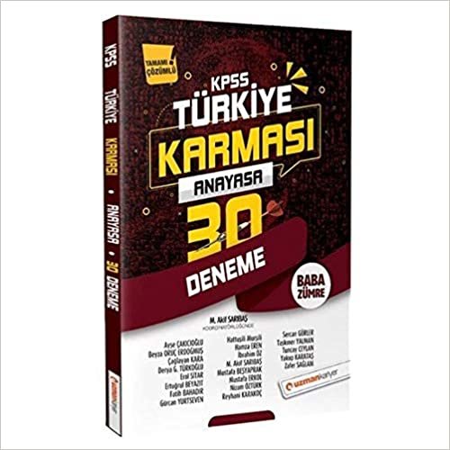 2020 KPSS Anayasa 30 Deneme Türkiye Karması Tamamı Çözümlü indir