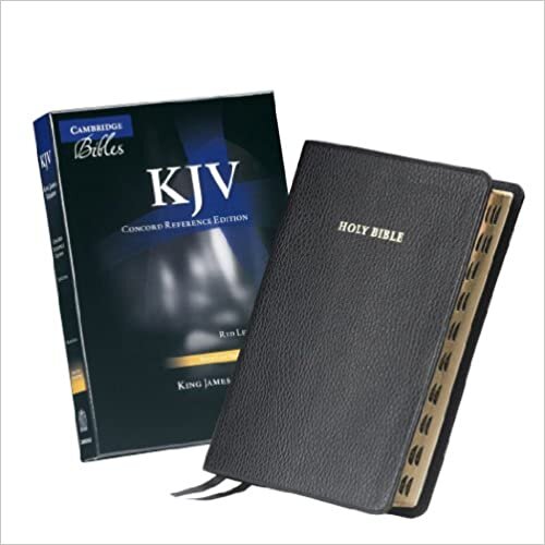 KJV Concord Reference Bible, Black Calf Split Leather, Red-letter Text, Thumb Index, KJ564:XRI
