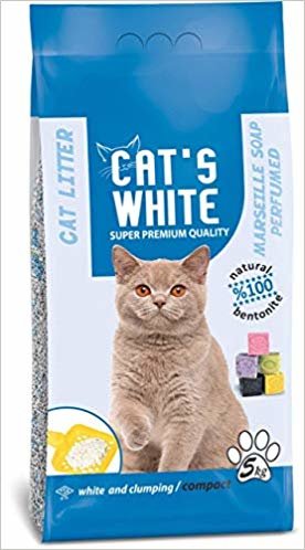 Cats White Marsilya Sabun Kokulu Topaklaşan Doğal Bentonit Kedi Kumu 6 Lt 5 Kg indir