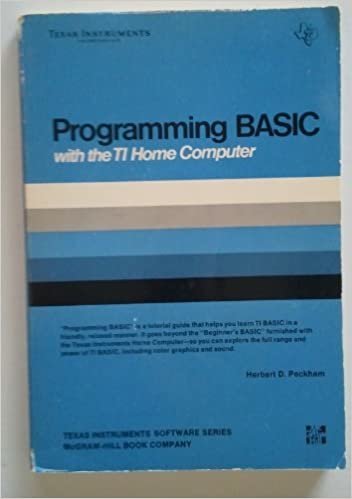 Programming Basic With the TI Home Computer