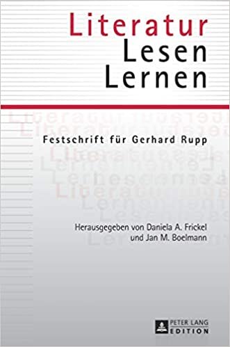 Literatur - Lesen - Lernen: Festschrift Fuer Gerhard Rupp