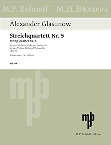 Streichquartett Nr. 5 d-Moll: op. 70. Streichquartett. Stimmensatz.
