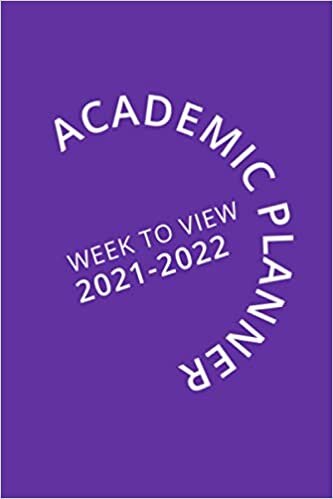 Academic Planner Week To View 2021-2022: 16 Month Purple Weekly Diary from September 2021 to December 2022 (6x9 inch) (2021-2022 16-Month Week to View Diaries)