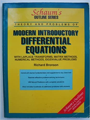 Schaum's Outline Series of Theory and Problems of Differential Equations