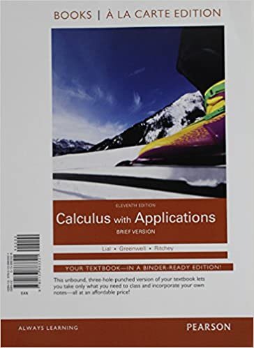 Calculus With Applications: Brief Version