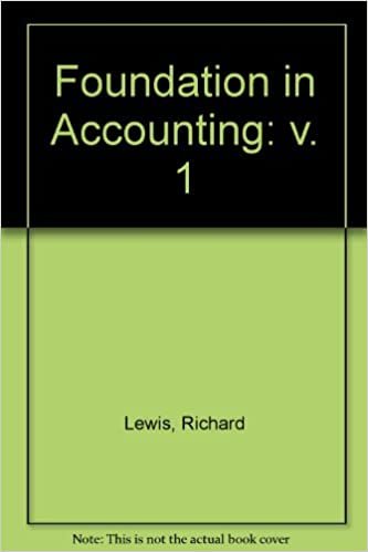 Foundation in Accounting: v. 1