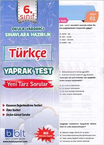 Bulut 6.Sınıf Türkçe Yaprak Test Yeni