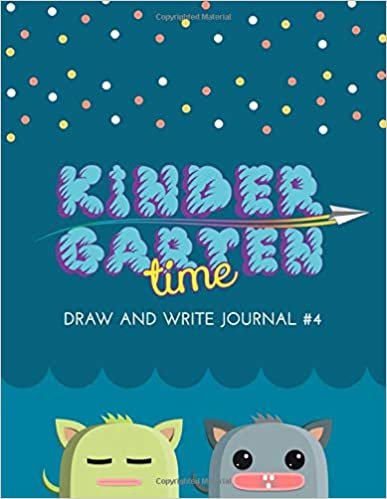 Kindergarten Time Draw and Write Journal #4: Cute Cat Puppy Primary Composition Notebook Journal for Kids - 8.5"x11" 100 pages