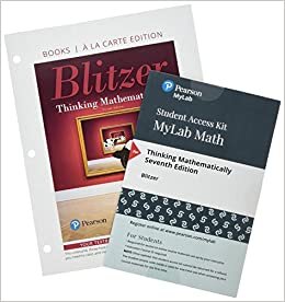 Thinking Mathematically, Loose-Leaf Edition Plus Mylab Math with Pearson Etext -- 24 Month Access Card Package