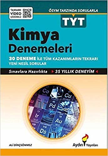 Aydın TYT Kimya Denemeleri-Tamamı Video Çözümlü-YENİ