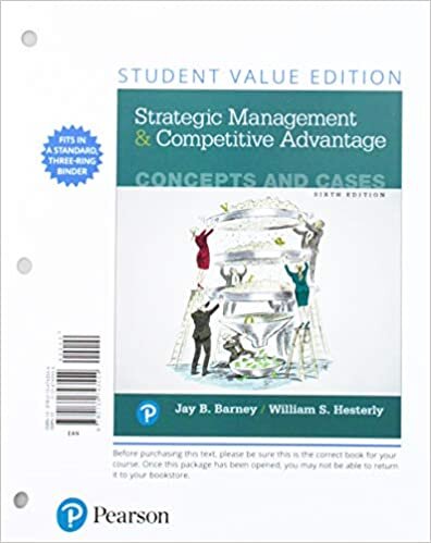 Strategic Management and Competitive Advantage: Concepts and Cases, Student Value Edition + 2019 Mylab Management with Pearson Etext-- Access Card Package